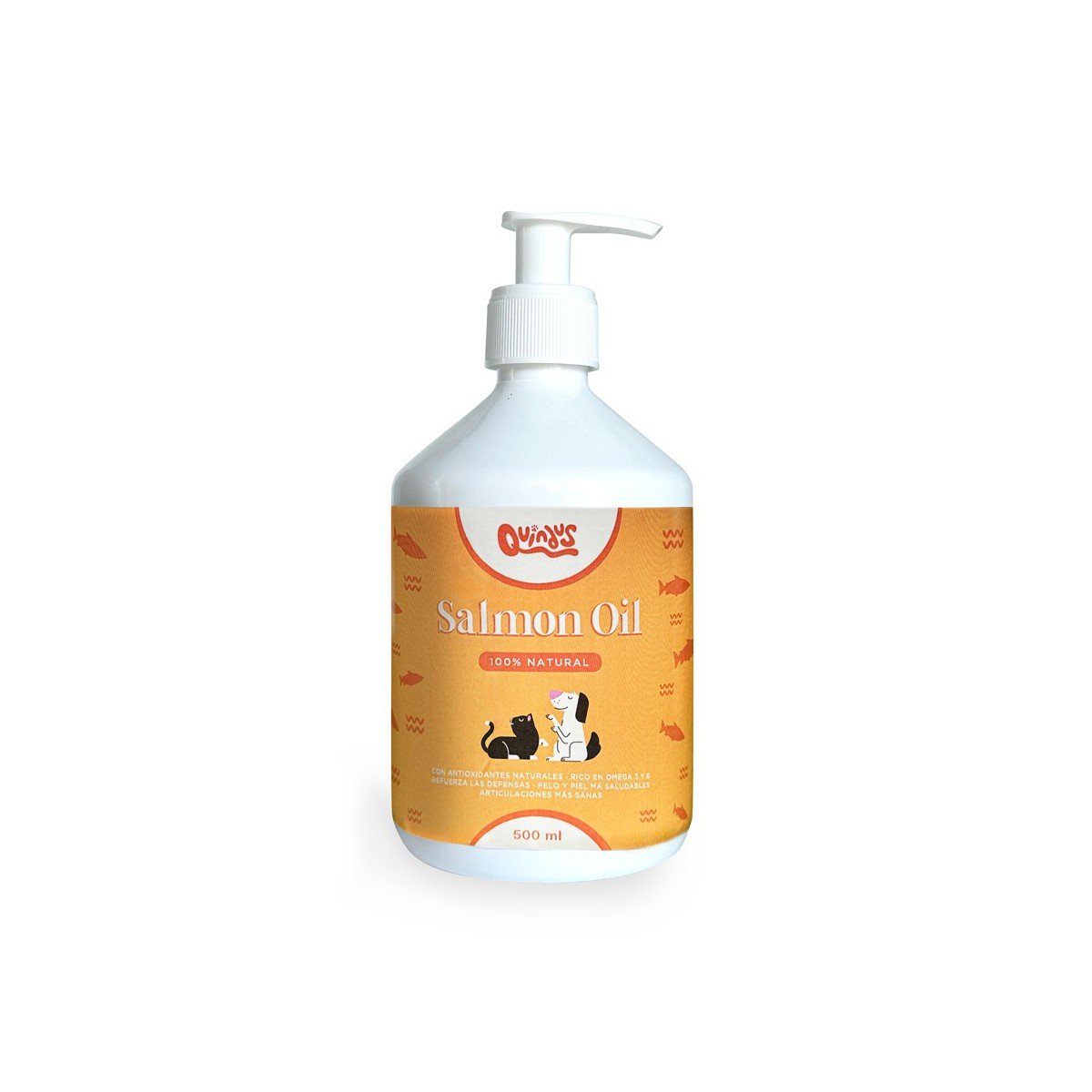 aceite de salmón para perros y gatos 500ml quindus