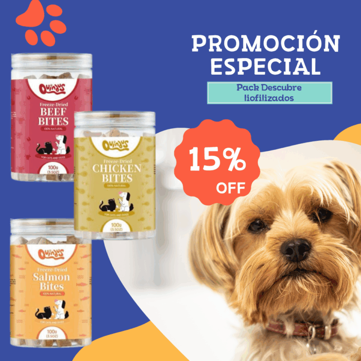 pack snacks liofilizados perros y gatos quindus