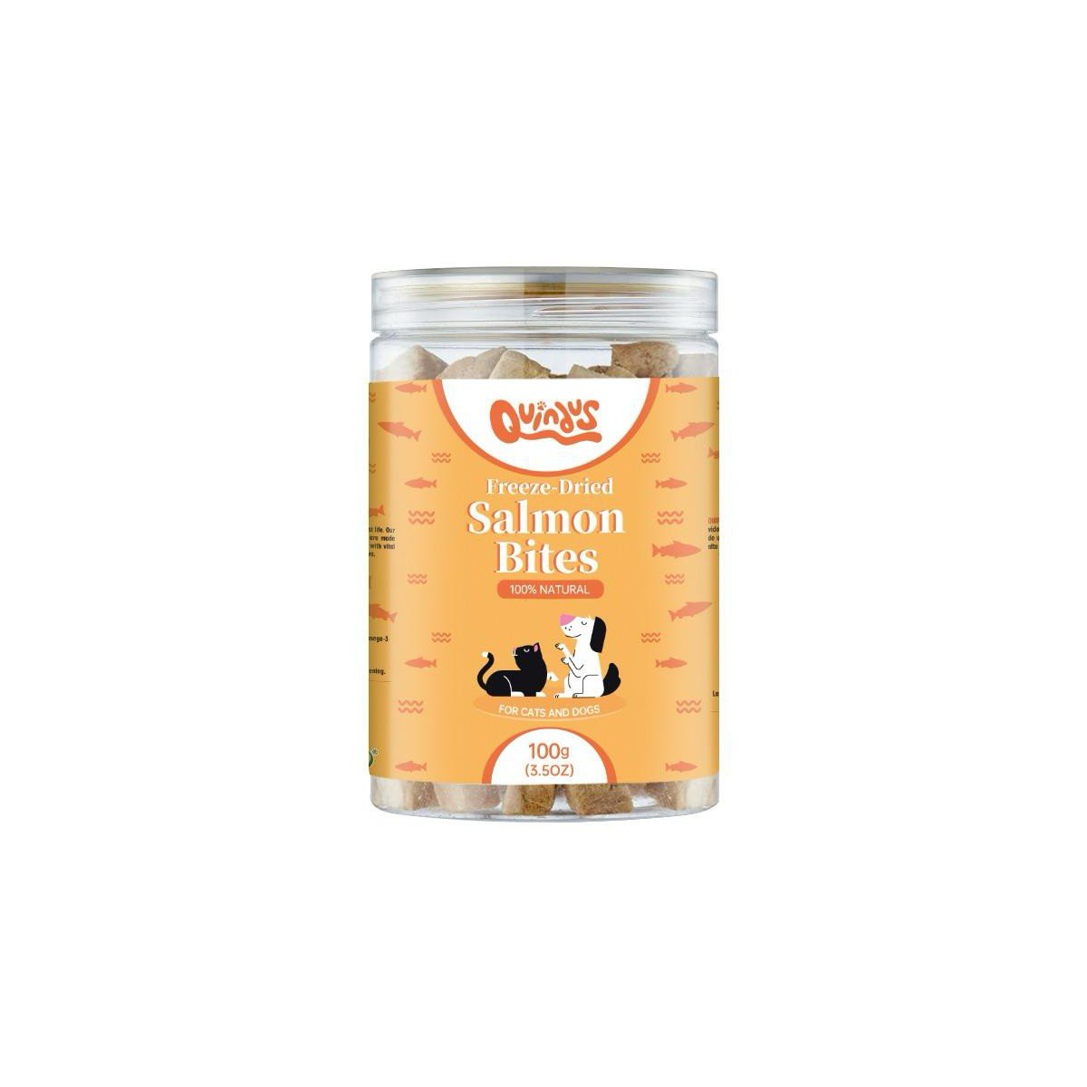 snack liofilizado de salmón quindus