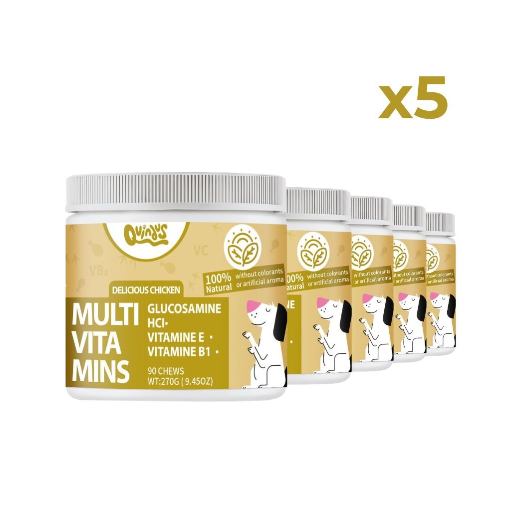 Multivitaminas 10 en 1 para Perros (Pack de 5) | Quindus