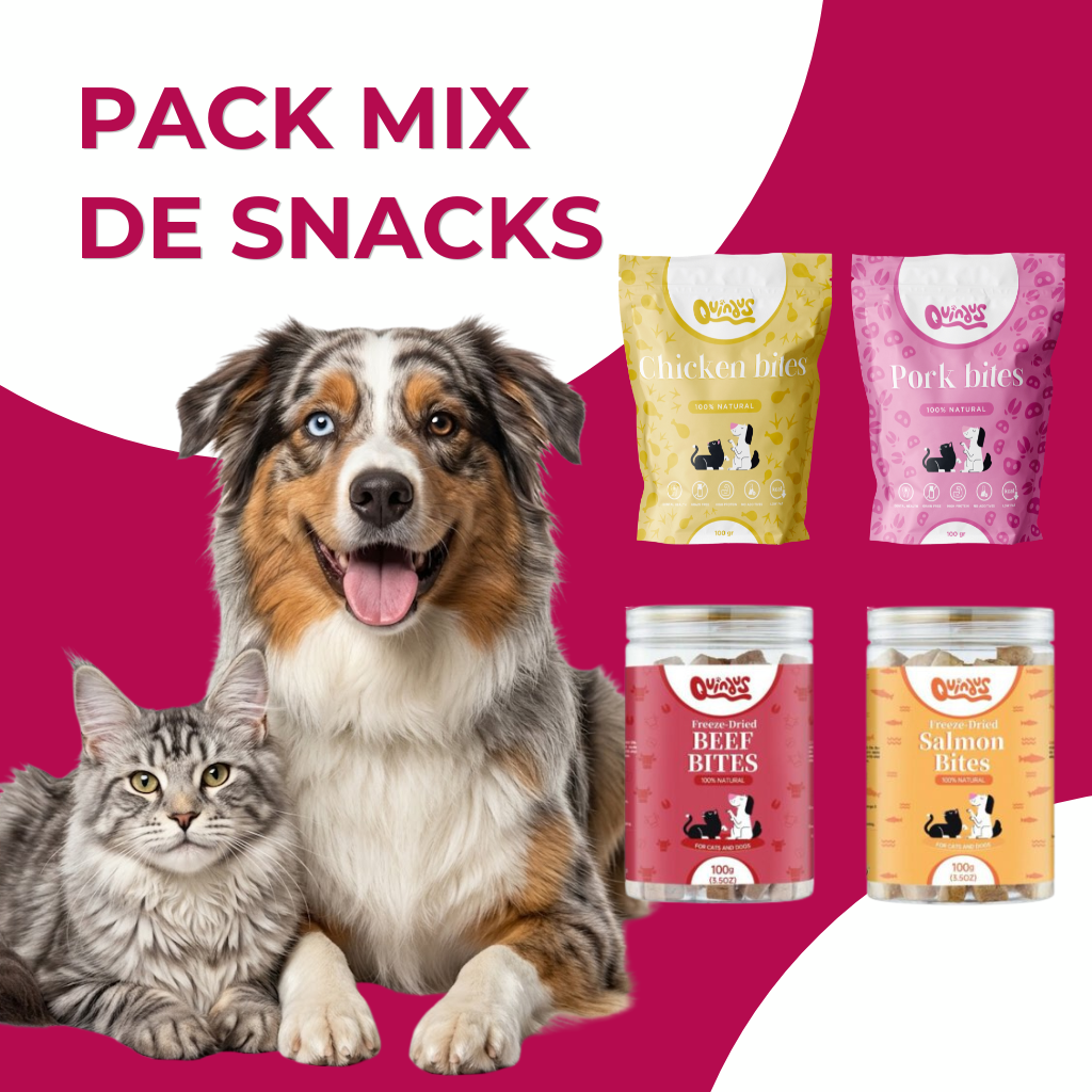 Pack Mix de Snacks Naturales para Perros y Gatos